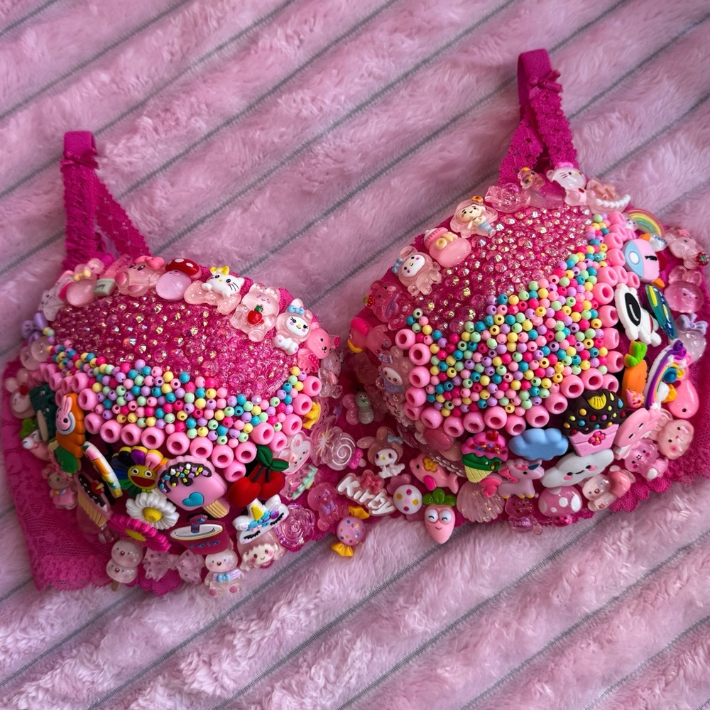Victoria's Secret Pink Embellished Festival Bra